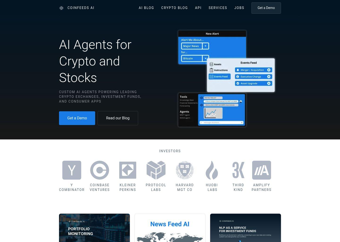Coinfeeds AI 加密资讯与智能代理平台