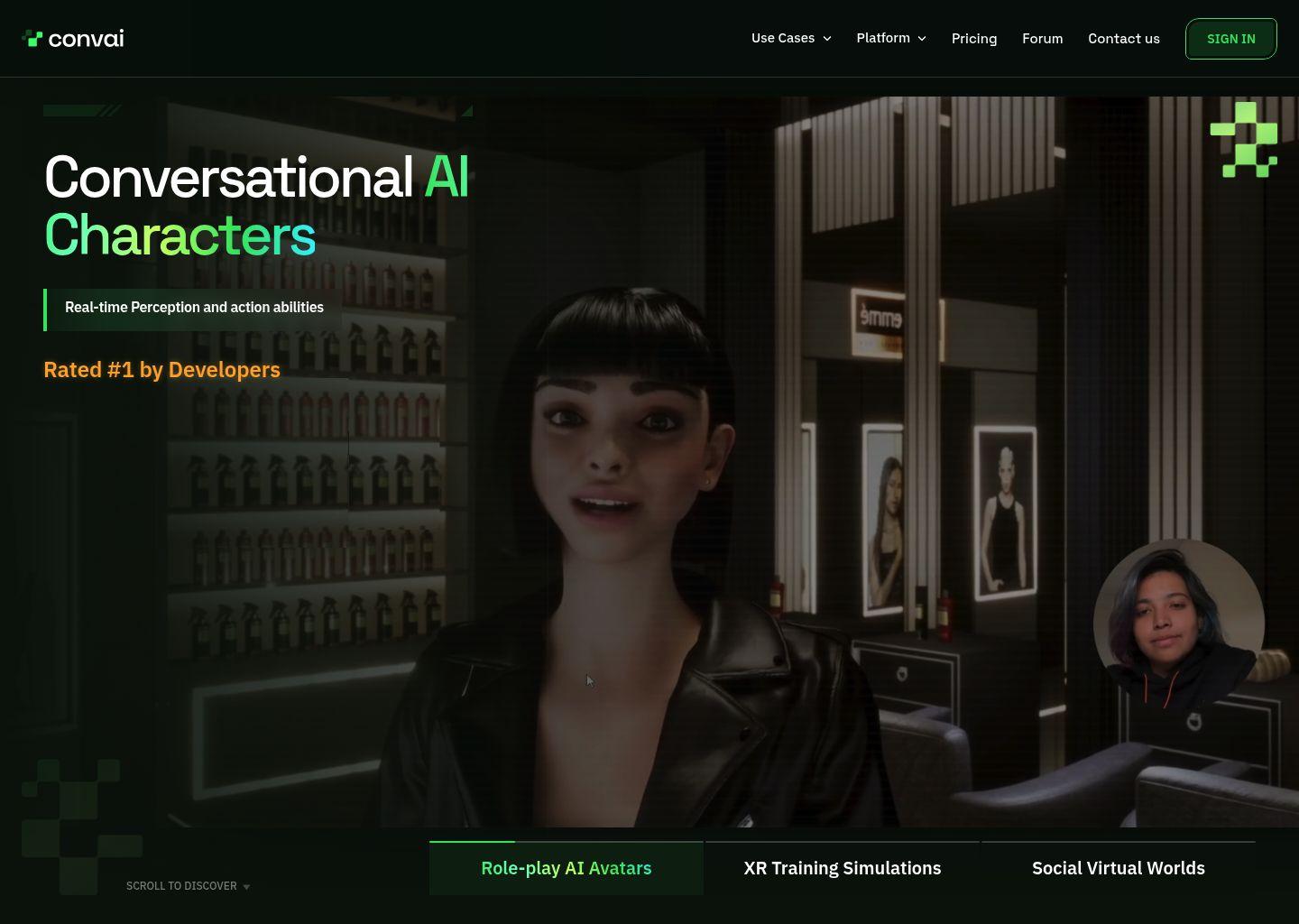 Convai 虚拟世界对话式 AI 平台
