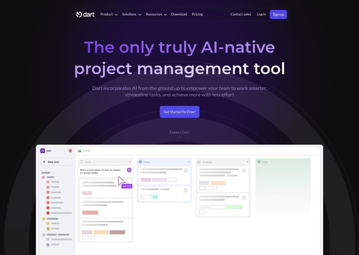 Dart AI 项目管理软件