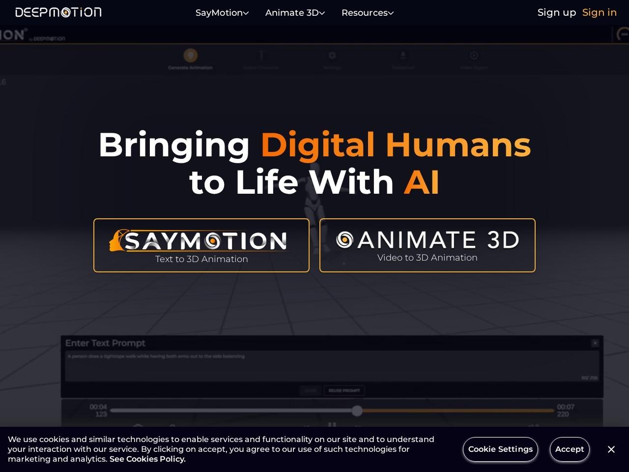 DeepMotion：AI动作捕捉与身体追踪平台