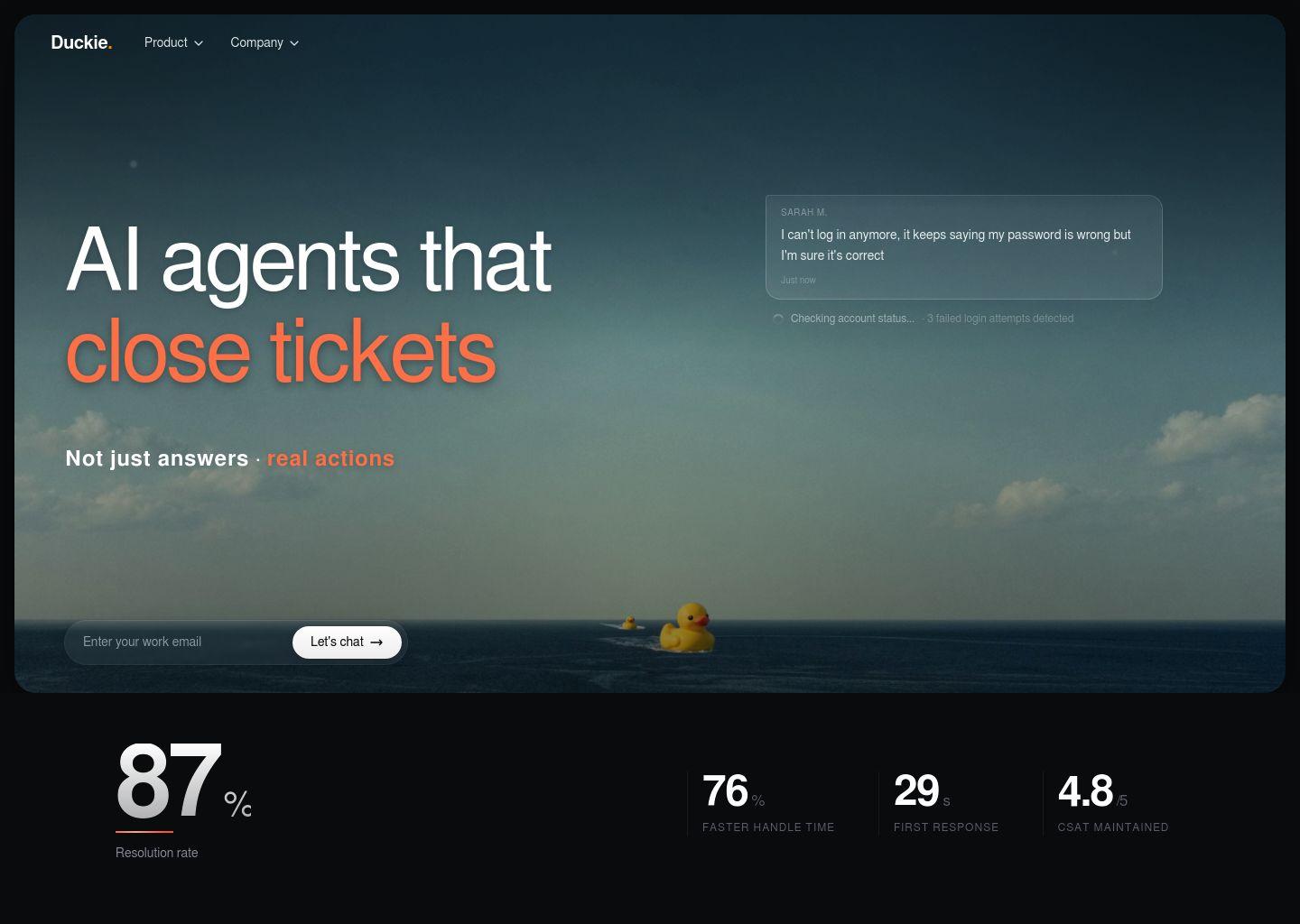 Duckie - AI智能客服支持代理