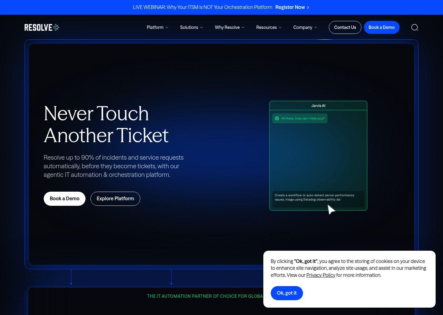Resolve Agentic Automation & Orchestration 平台