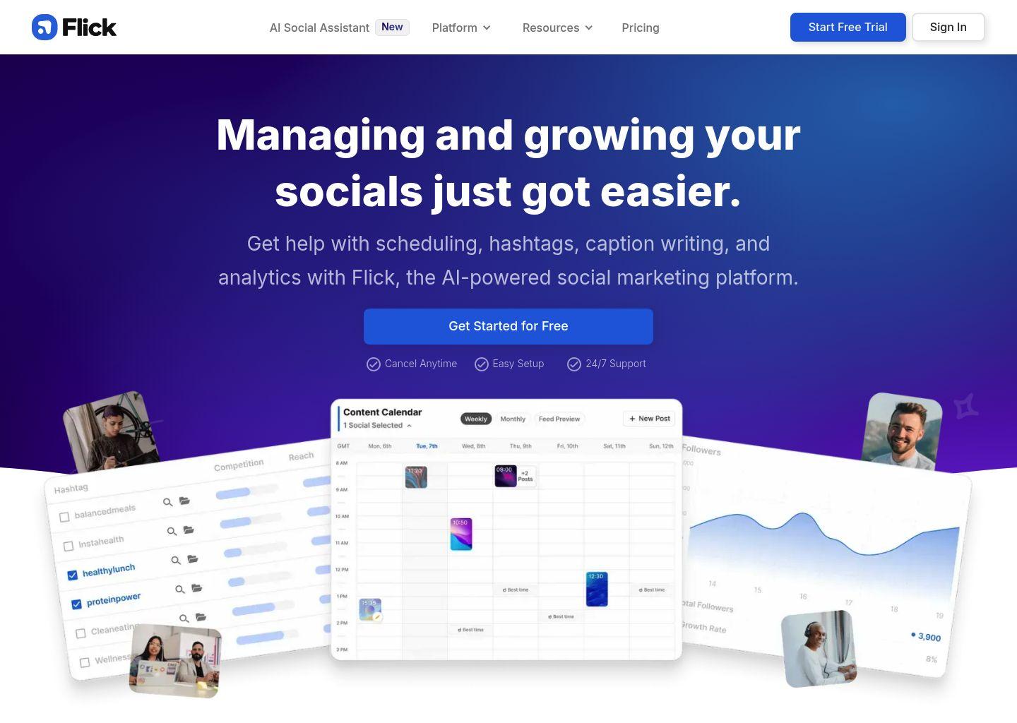 Flick AI 社交媒体营销助手