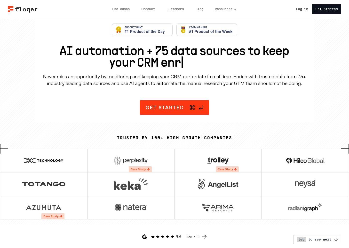 Floqer CRM 数据丰富与清洗平台