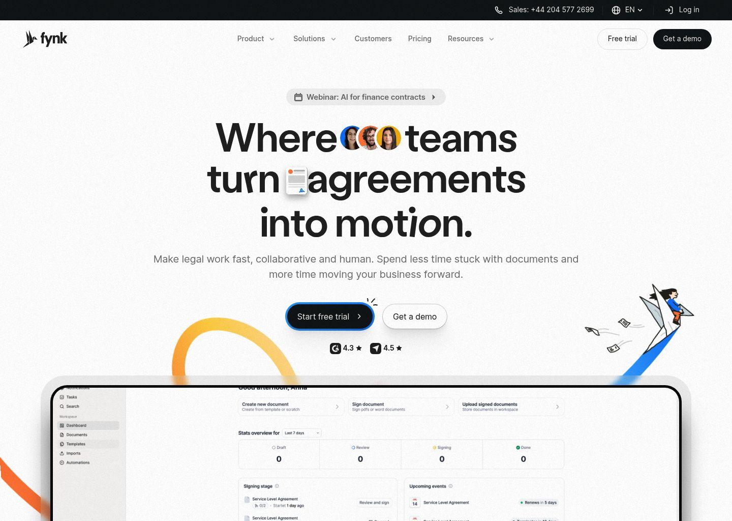 fynk AI 合同管理软件：高效智能的合同全流程平台