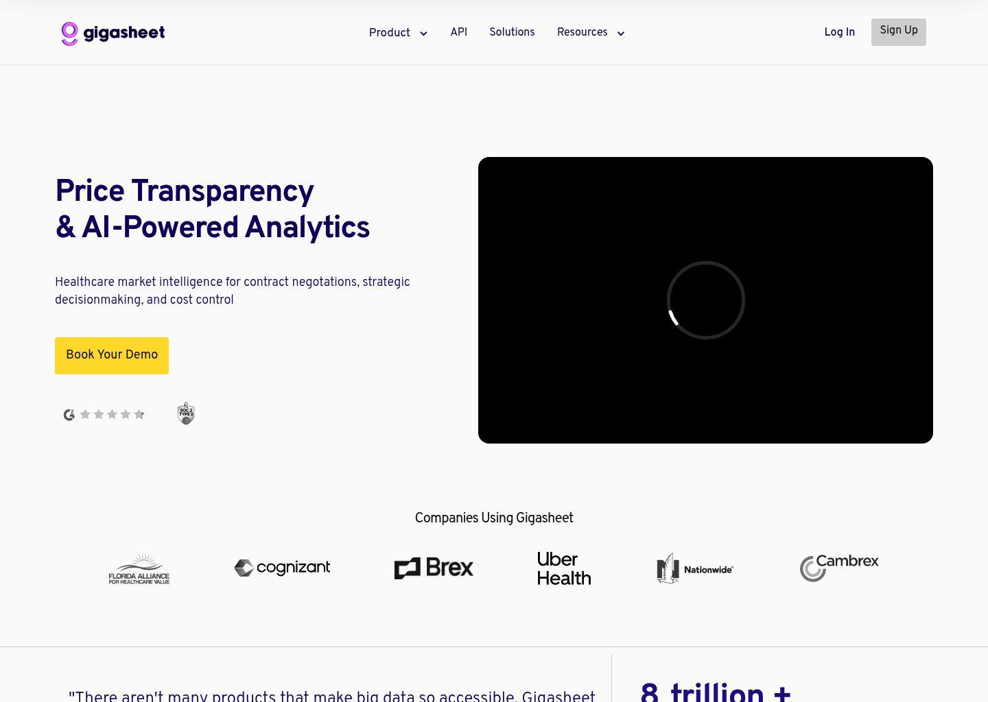 Gigasheet 医疗价格透明度分析平台