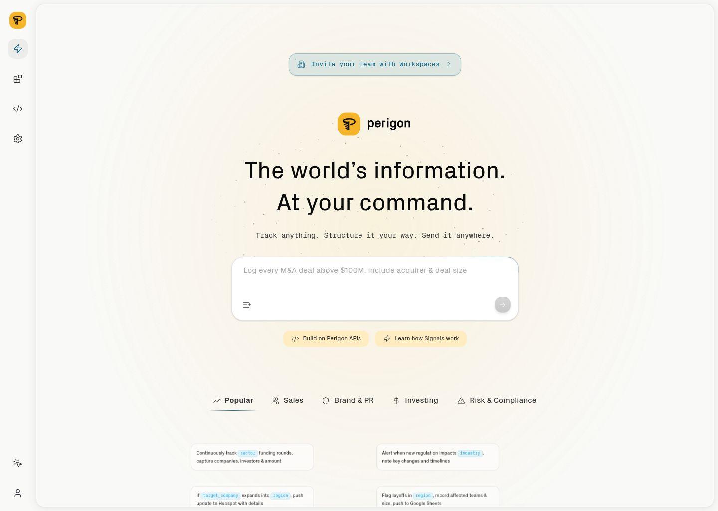 Perigon 全球实时新闻数据与情报平台