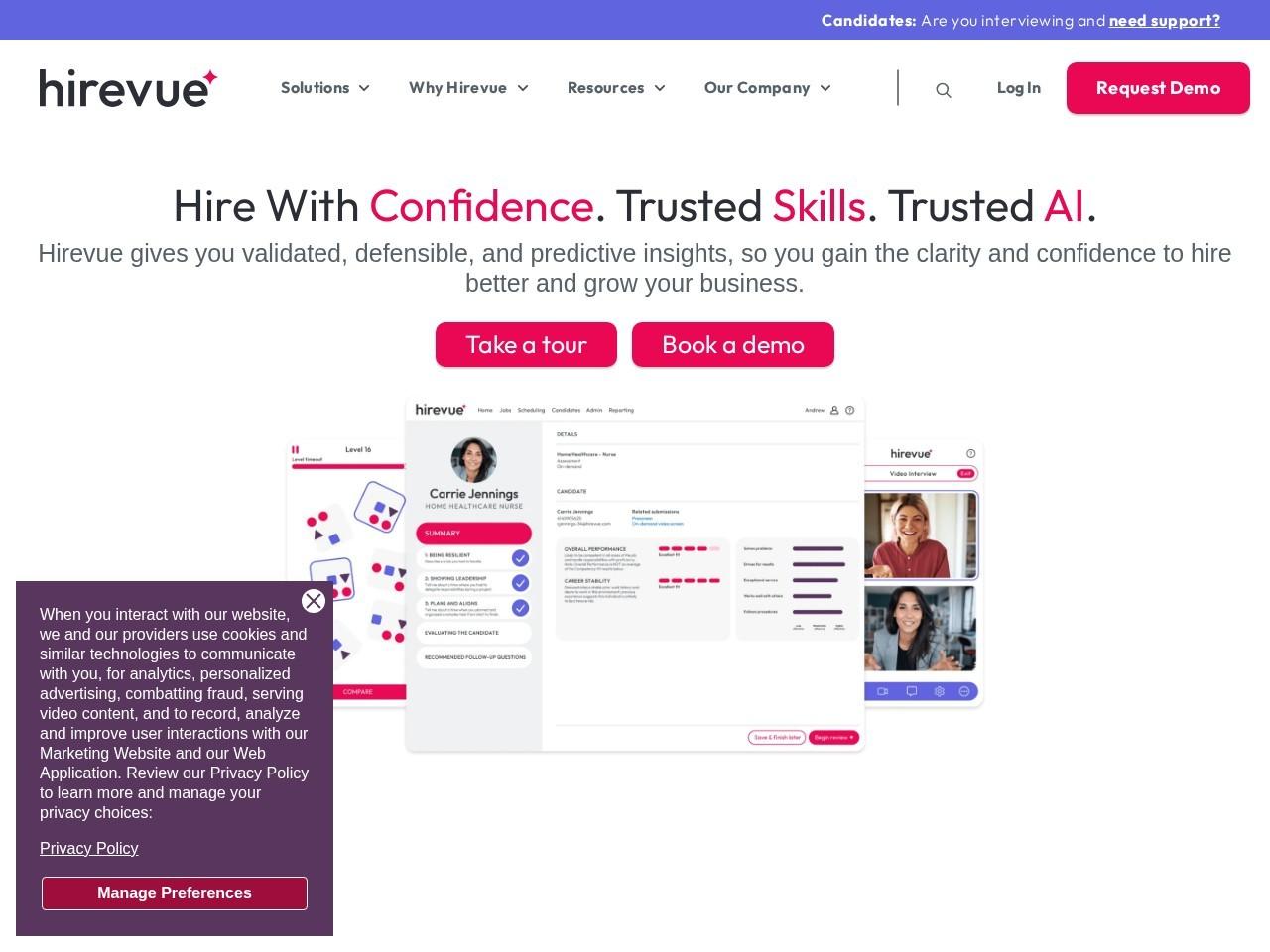 HireVue：AI驱动的技能验证与视频面试招聘平台