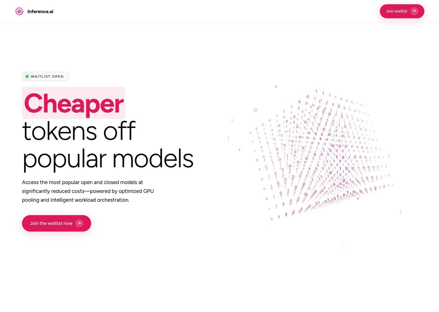 inference.ai —— 更低成本使用主流大模型的推理平台