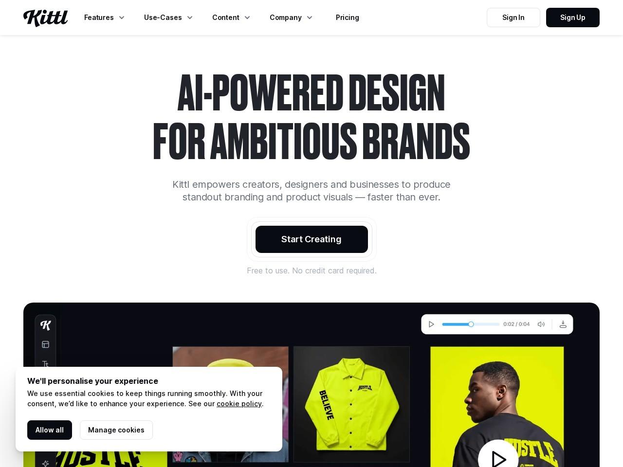 Kittl：面向创作者的 AI 设计平台