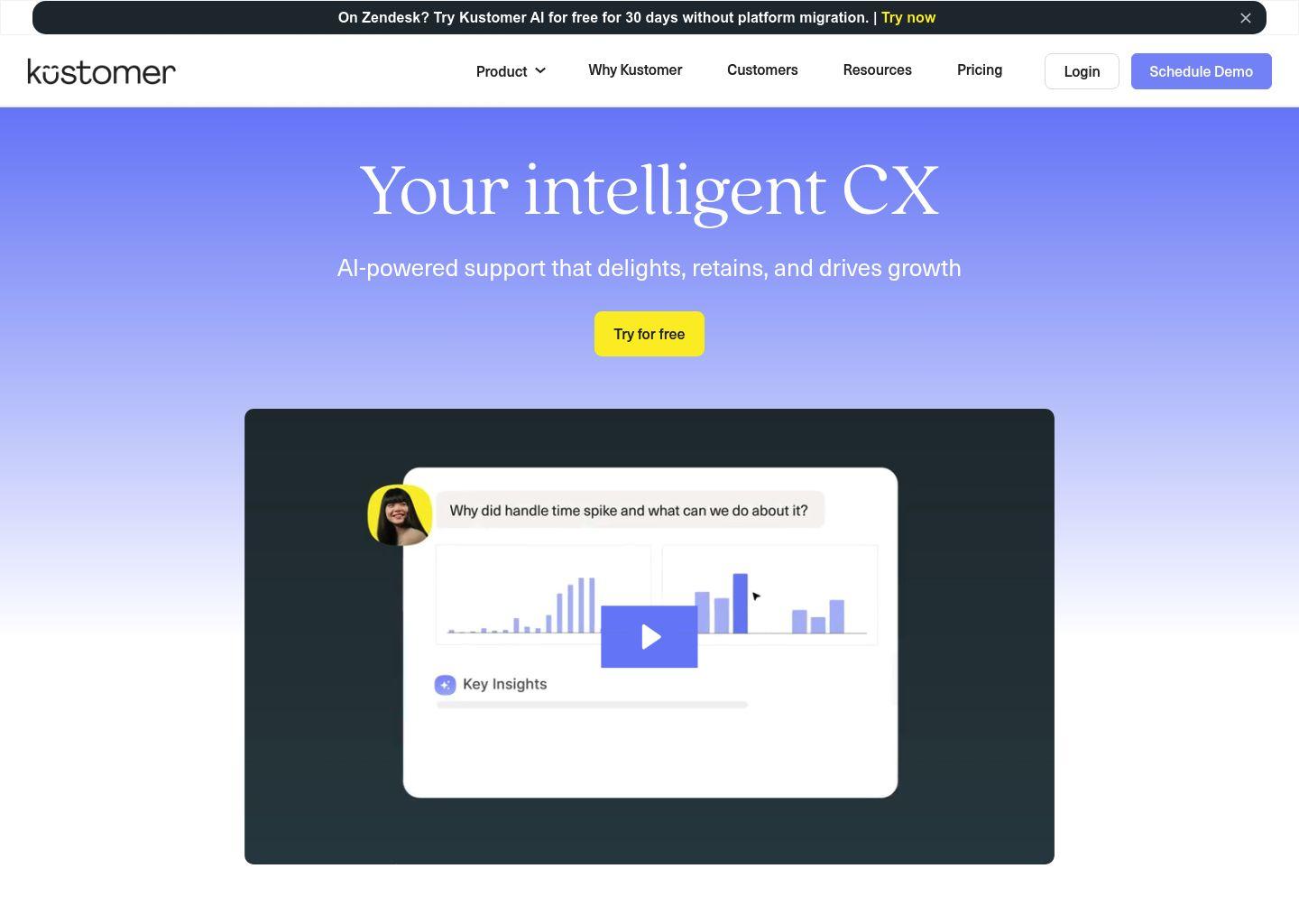 Kustomer AI 客户服务平台与智能CRM