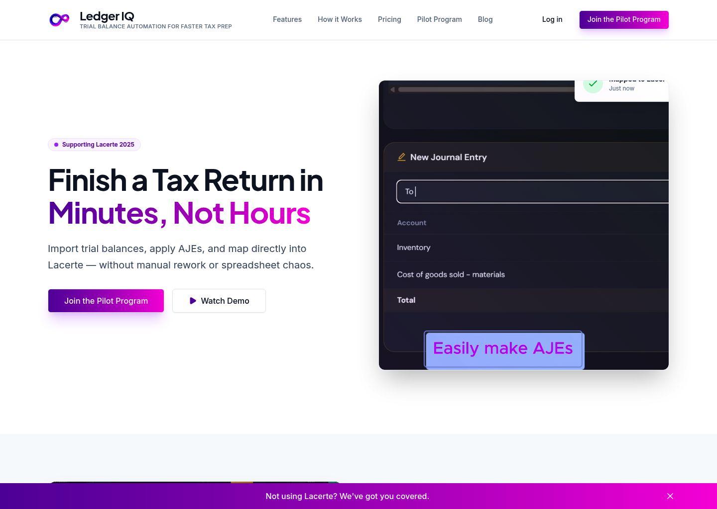 Ledger IQ 试算平衡自动化平台
