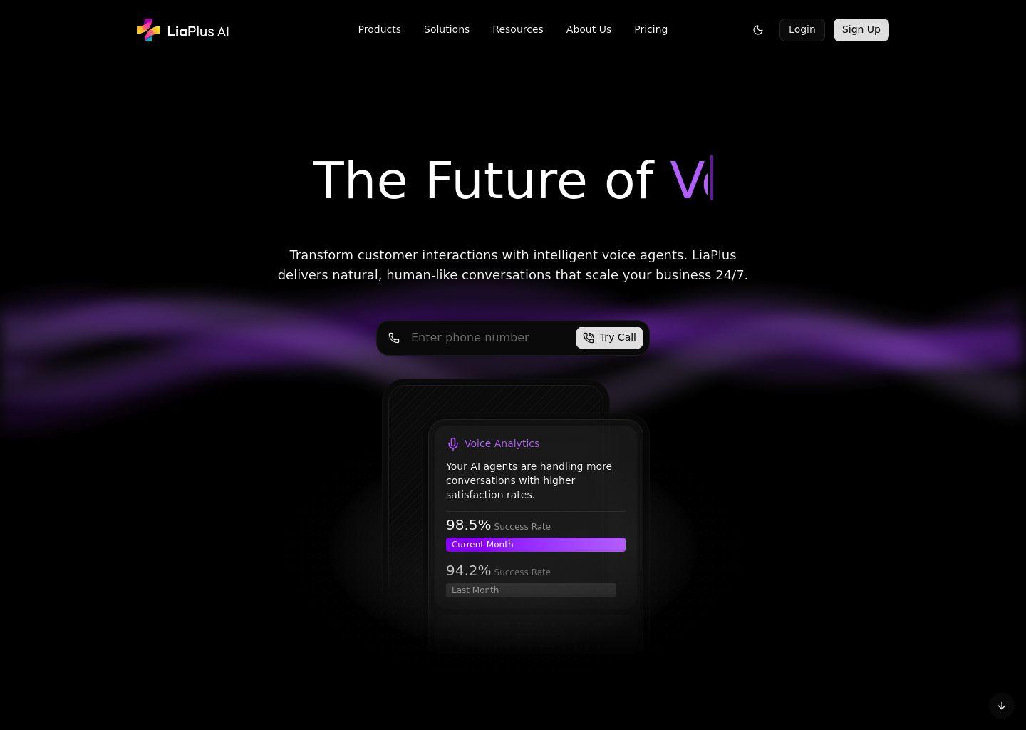 LiaPlus 智能语音 AI 客服平台
