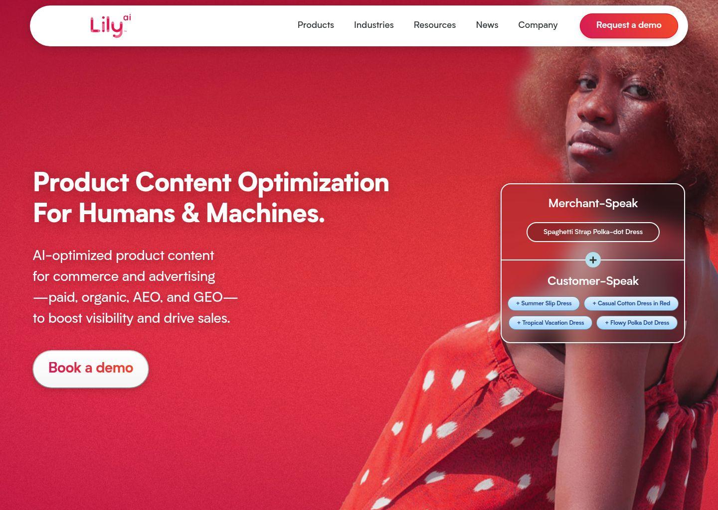 Lily AI 产品内容优化平台