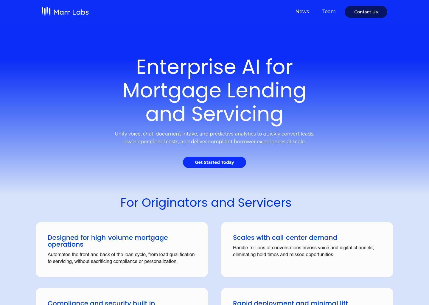 Marr Labs：面向房贷机构的AI智能按揭运营平台