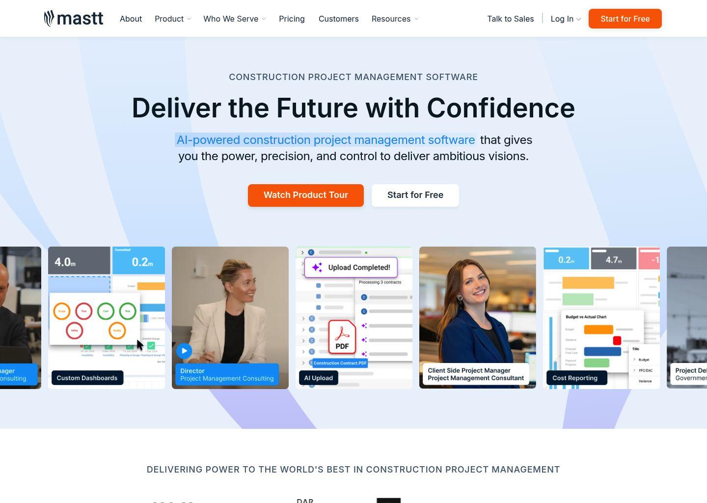 Mastt——AI驱动的建筑工程项目管理软件