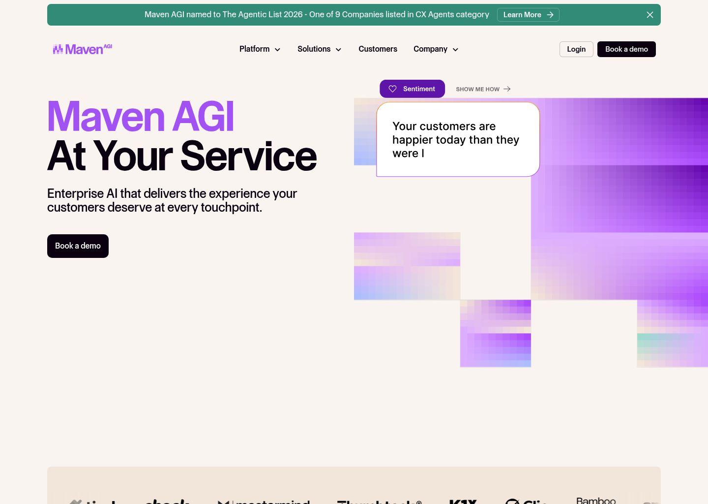 Maven AGI 企业级 AI 客服与体验智能平台