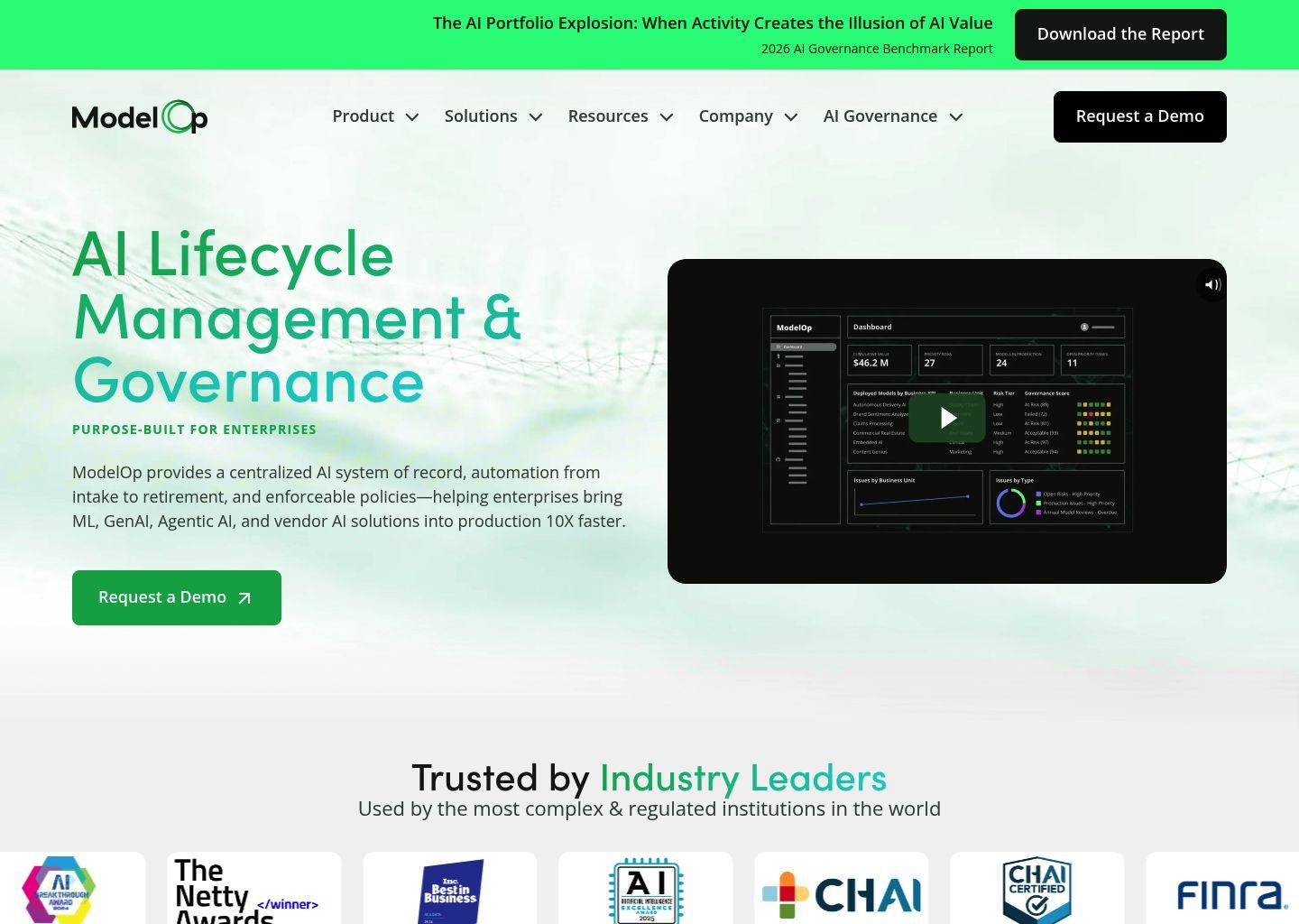 ModelOp 企业级AI全生命周期管理与治理平台