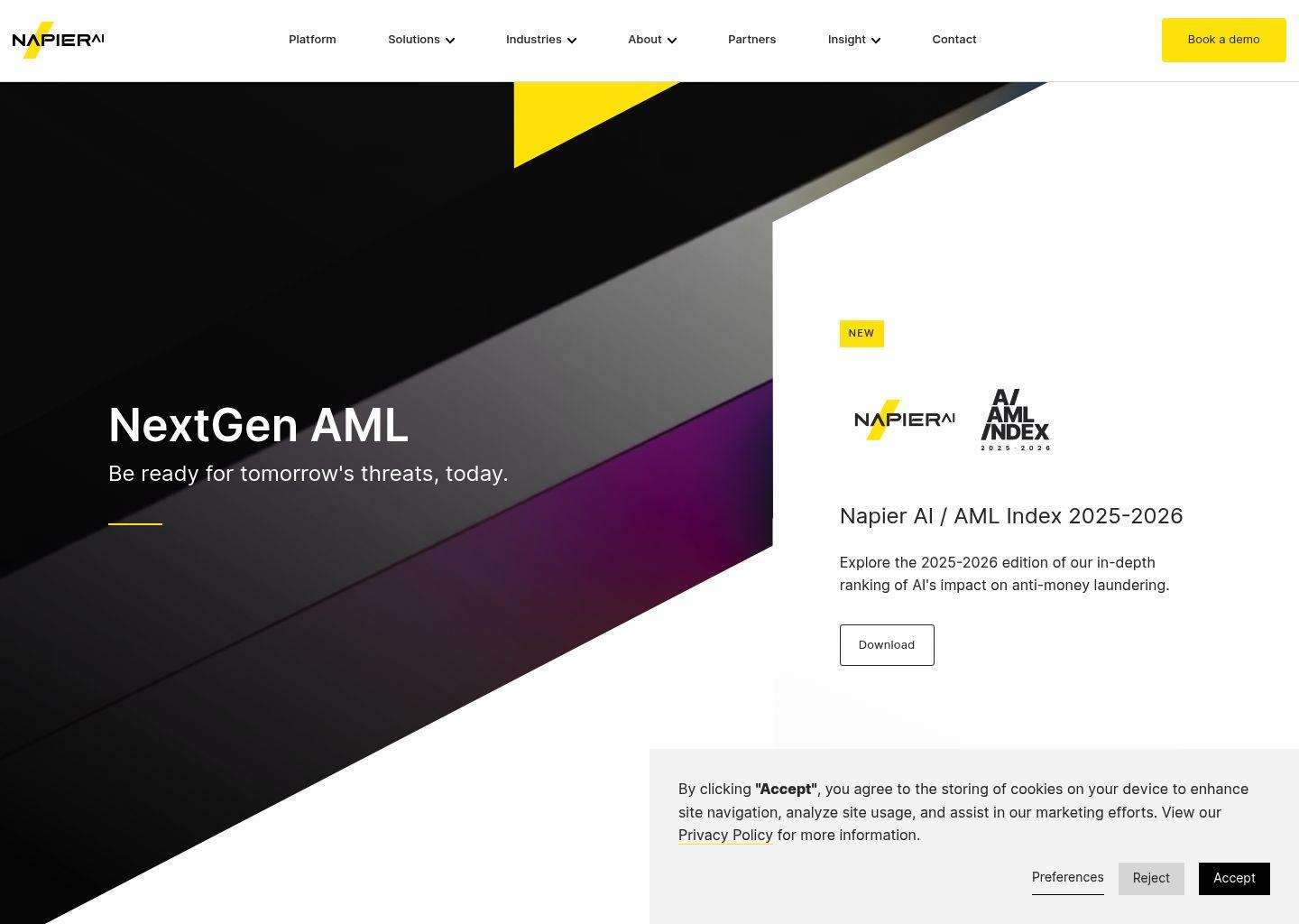 Napier AI 反洗钱智能风控平台