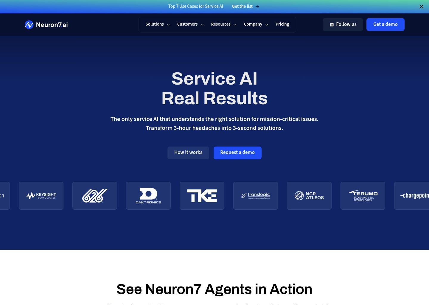 Neuron7.ai 智能服务AI平台