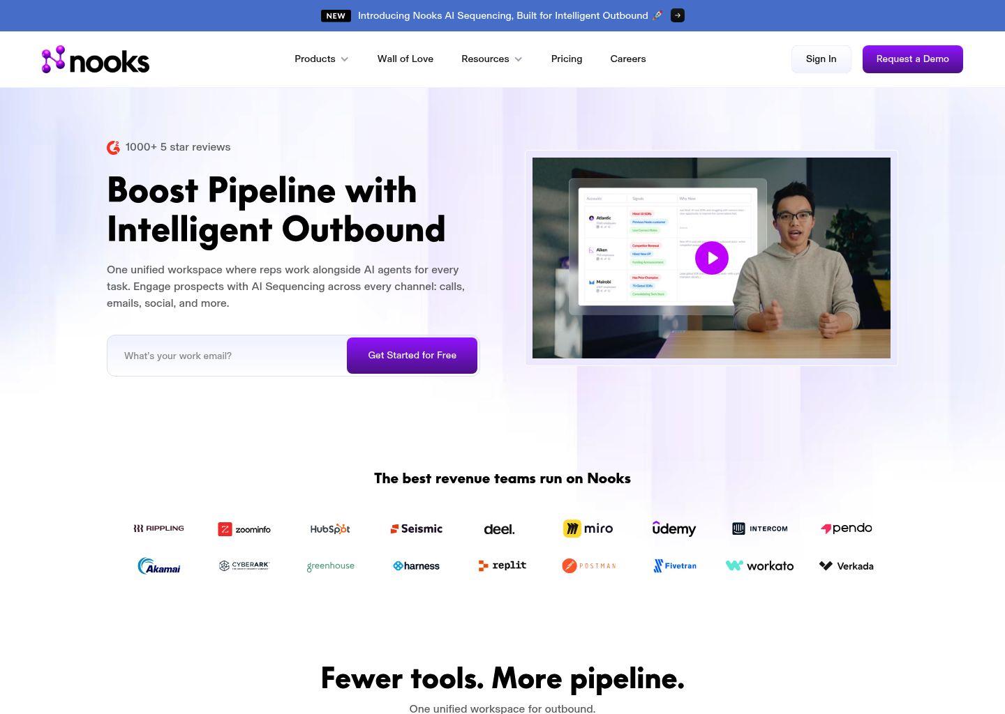 Nooks AI 销售协同工作台