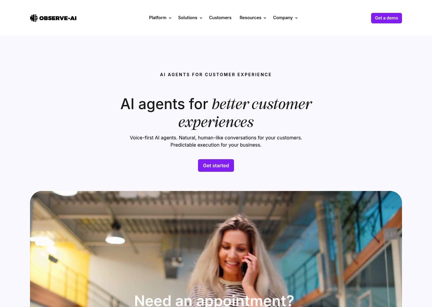 Observe.AI 智能客服与联络中心 AI 代理平台