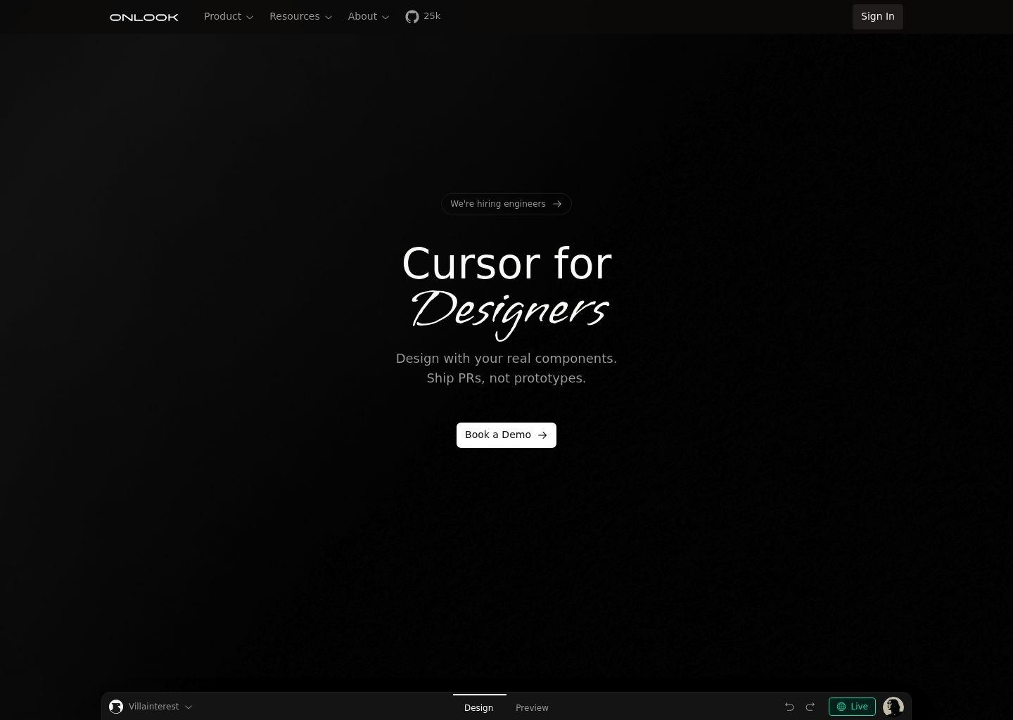 Onlook——为设计师打造的实时代码级网站编辑工具