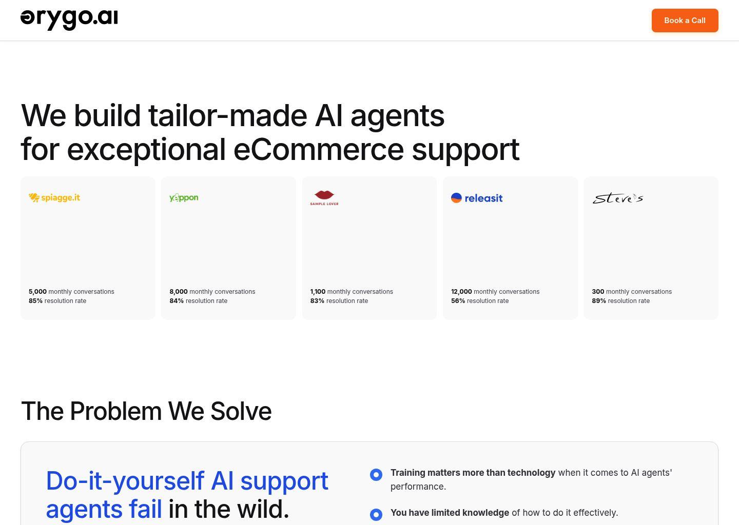 OrygoAI——为客户支持量身打造的电商智能客服代理