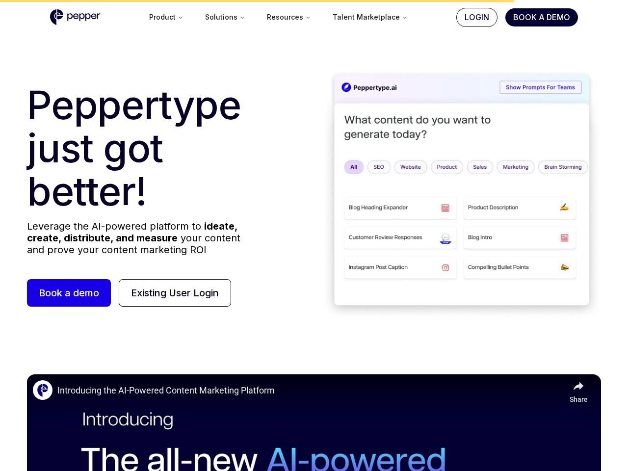 Peppertype.ai：AI驱动的内容营销与SEO增长平台