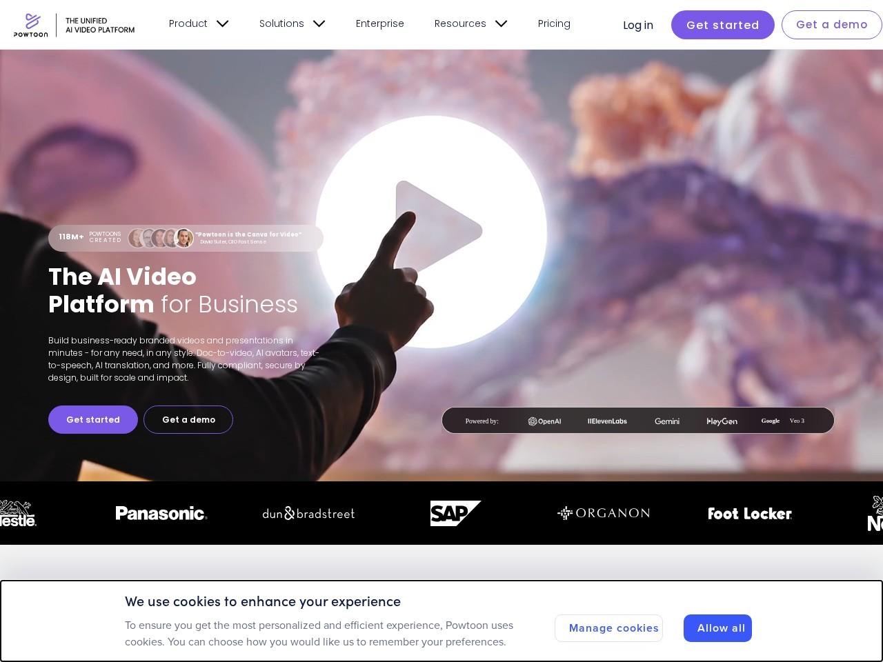 Powtoon 统一 AI 视频创作平台