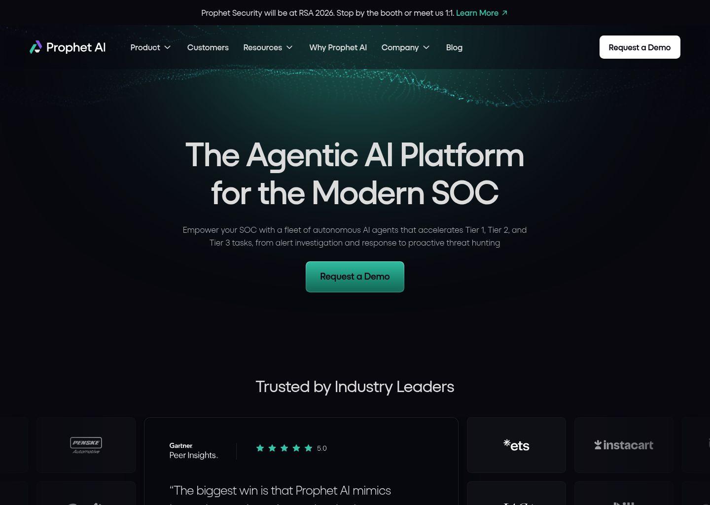 Prophet Security AI SOC 平台：自主智能安全运营分析师