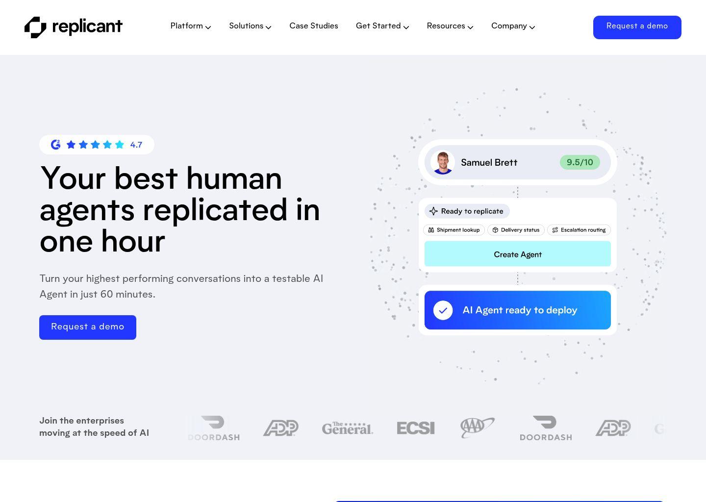 Replicant 智能对话平台：用 AI 复制你最优秀的客服坐席