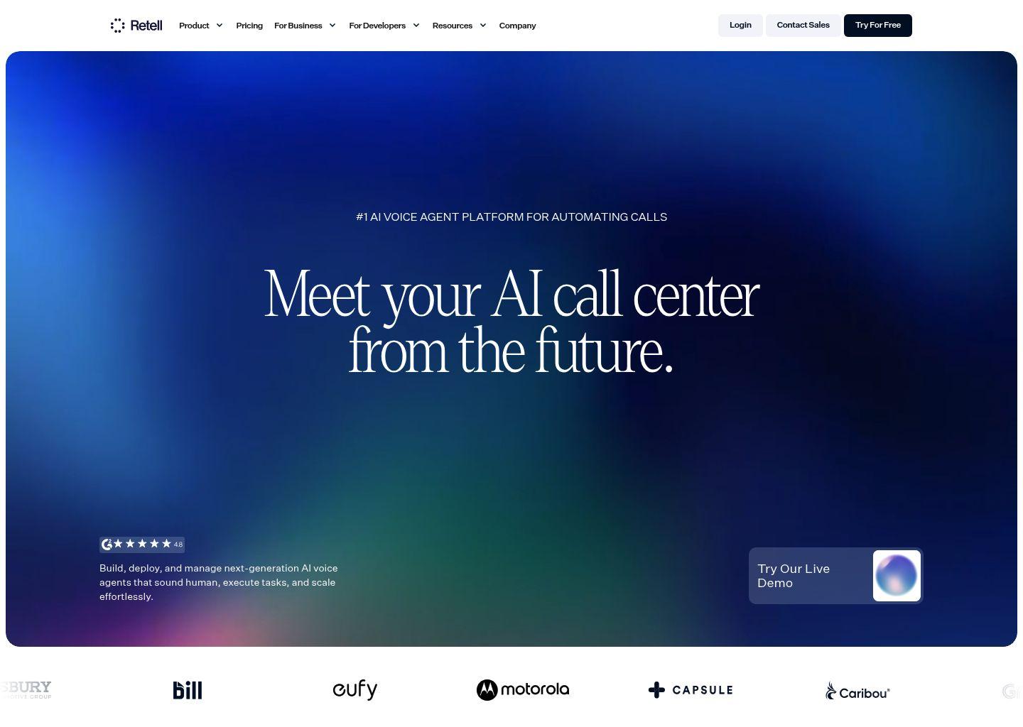 Retell AI 智能语音坐席平台：电话自动化与会话编排