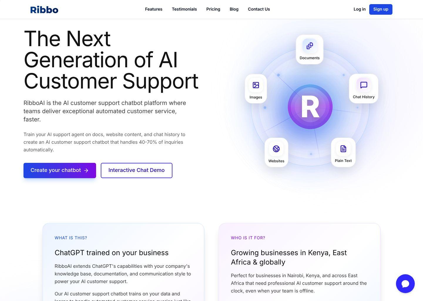 Ribbo AI——为企业打造专属智能客服助手