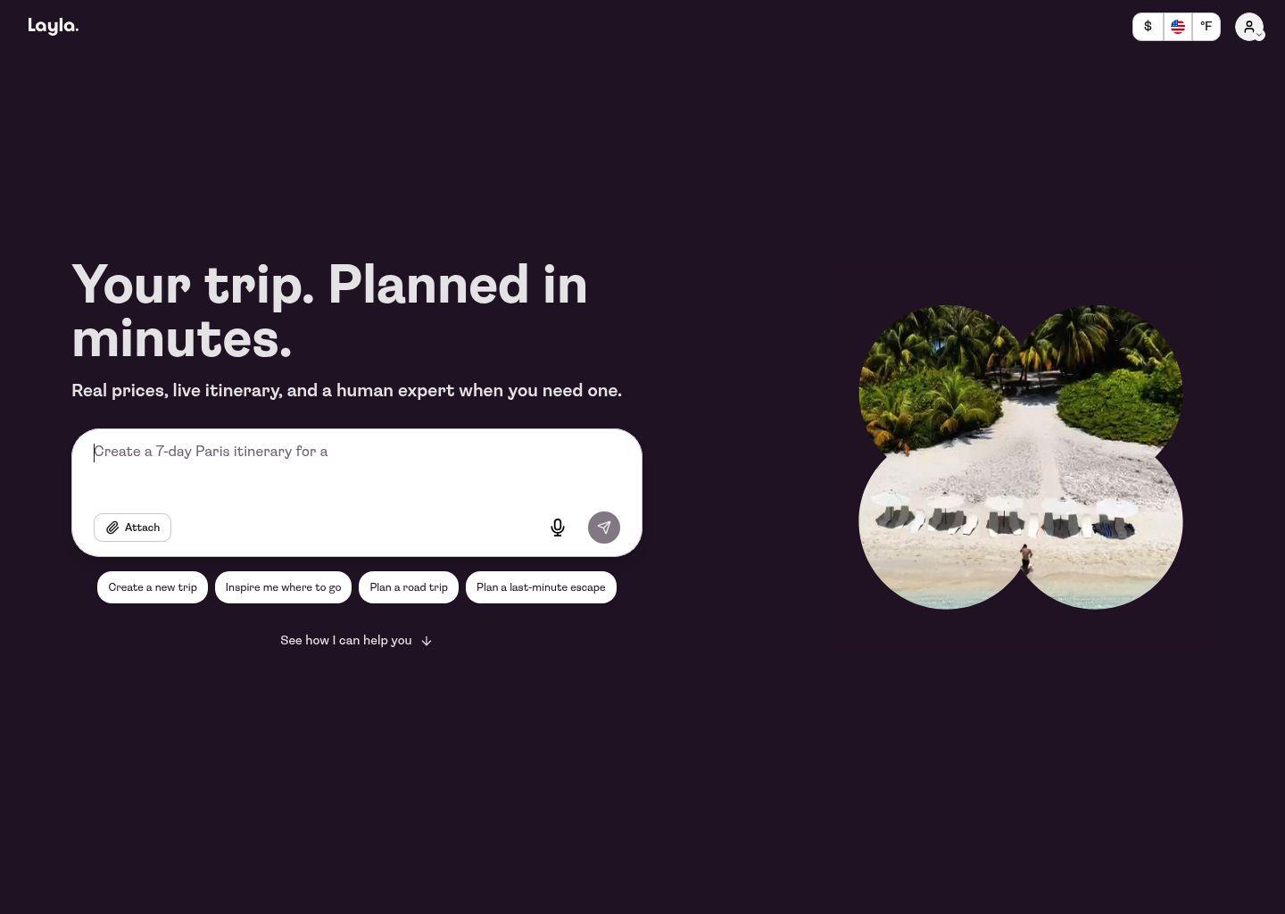 Layla AI 智能旅行规划助手