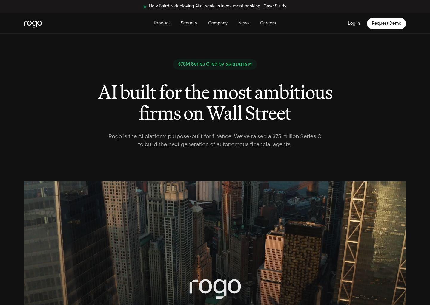 Rogo：面向金融行业的AI平台（Series C 融资）