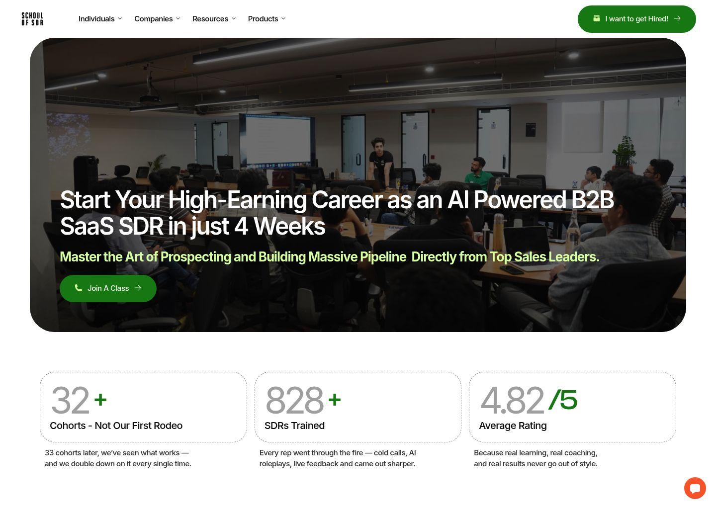 School of SDR：印度领先的B2B SaaS销售培训学院