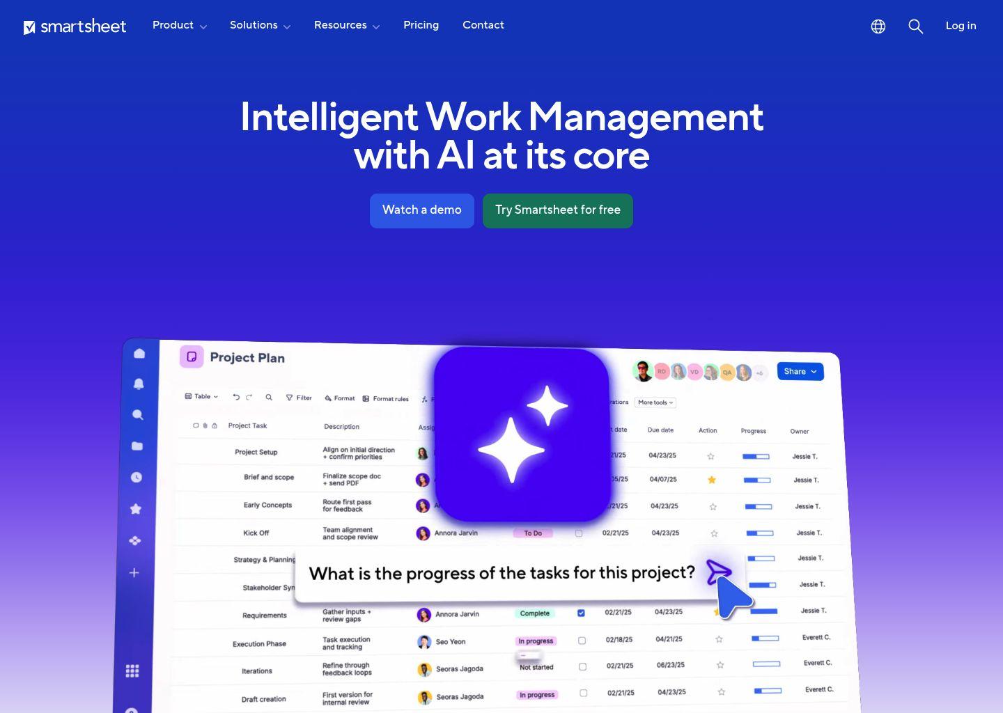 Smartsheet 智能工作管理平台