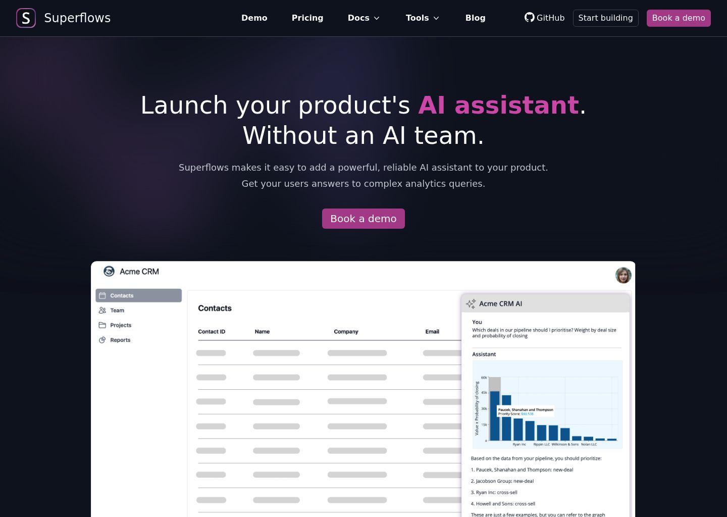 Superflows：为你的软件产品快速接入 AI 助手