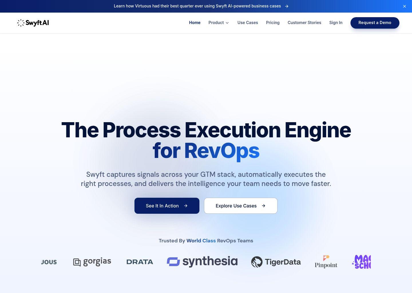 Swyft AI：面向营收团队的AI流程自动化与智能分析平台