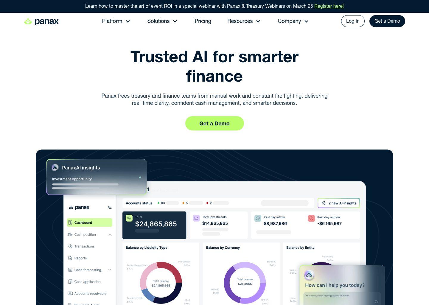 Panax 智能现金管理平台