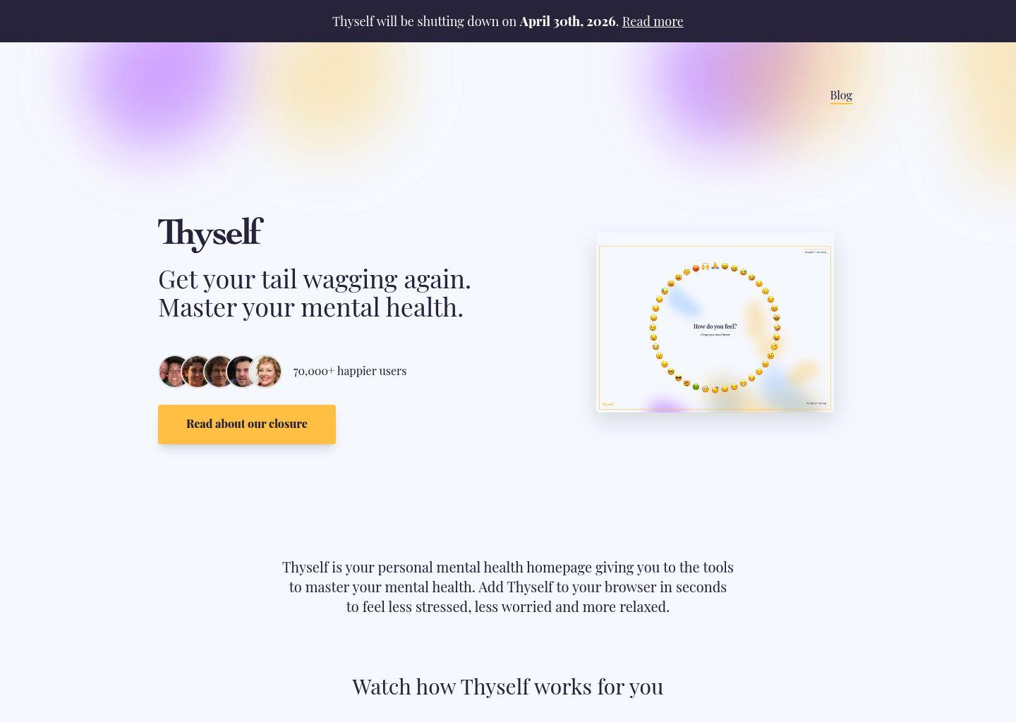 Thyself：你的个人心理健康主页