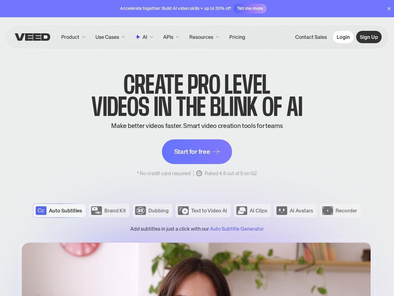 VEED AI 视频创作平台：从想法到成片的一站式解决方案