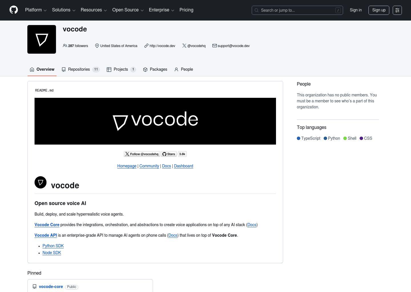 Vocode 超真实语音智能体开发平台