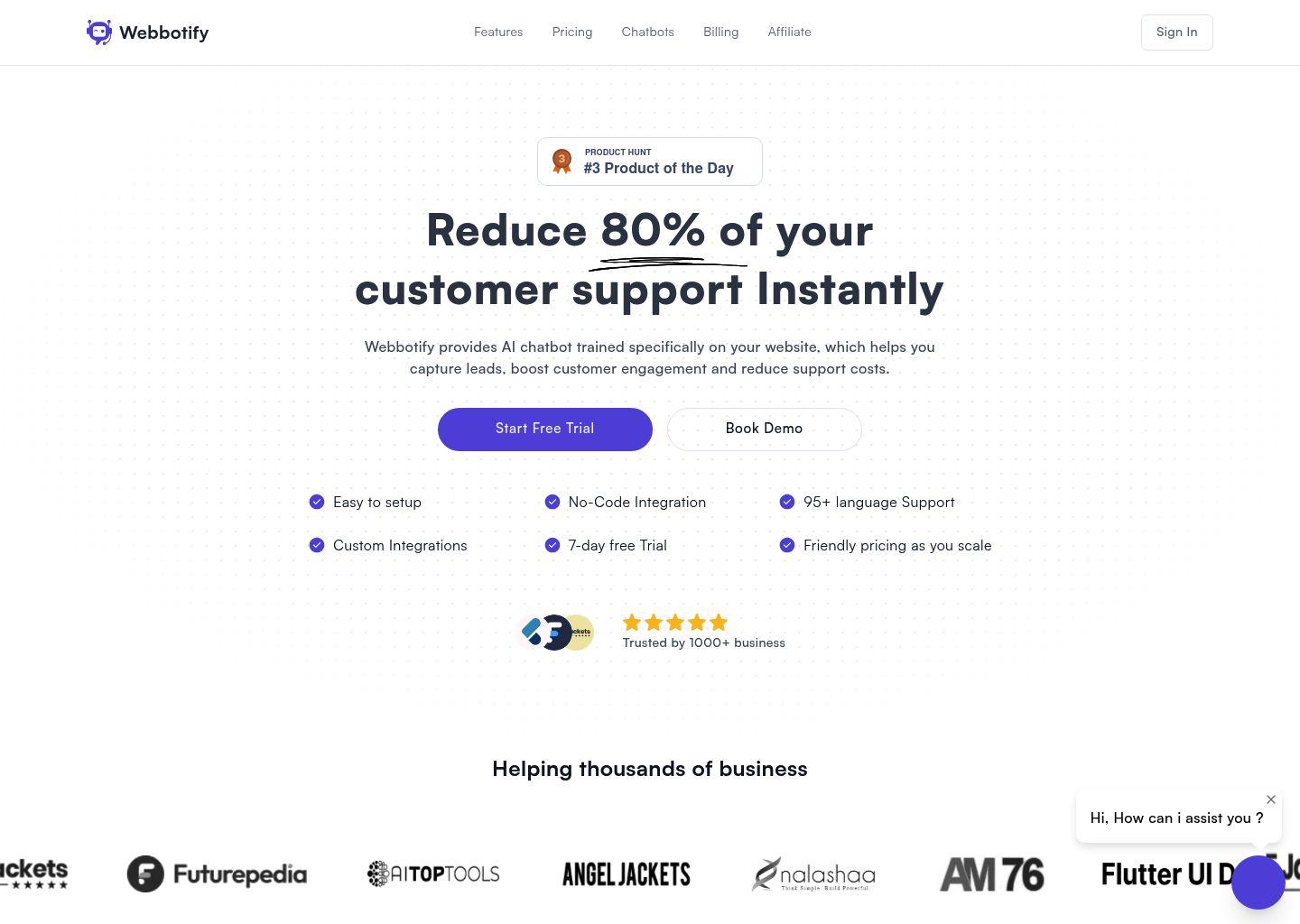 Webbotify：用AI聊天机器人瞬间减少80%客服压力