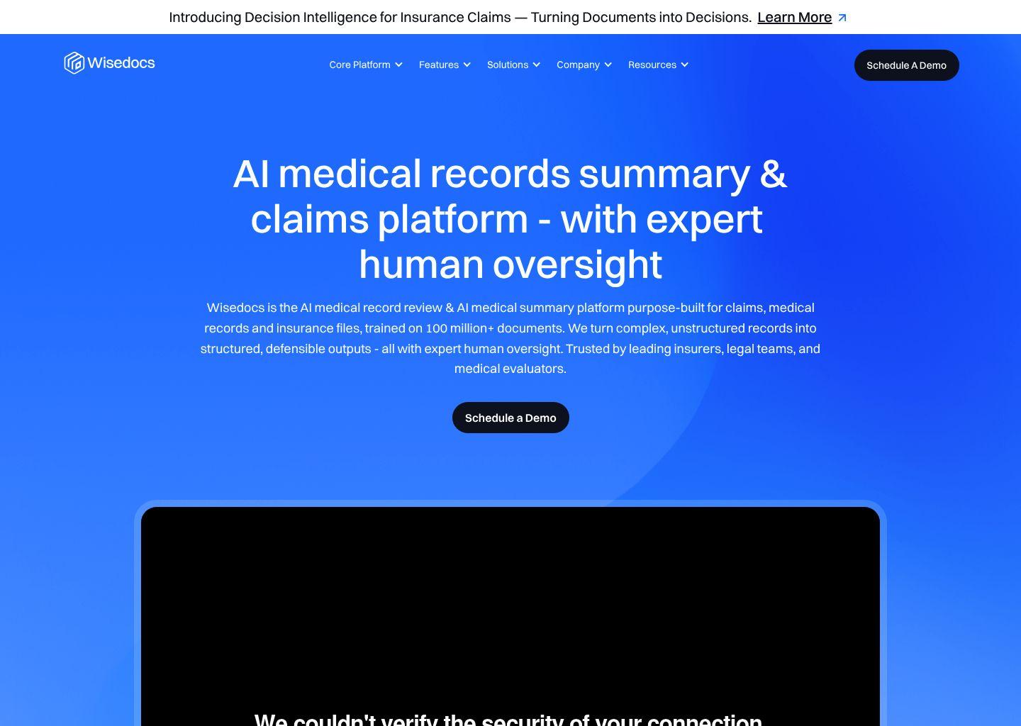 Wisedocs 医疗记录智能审阅与洞察平台