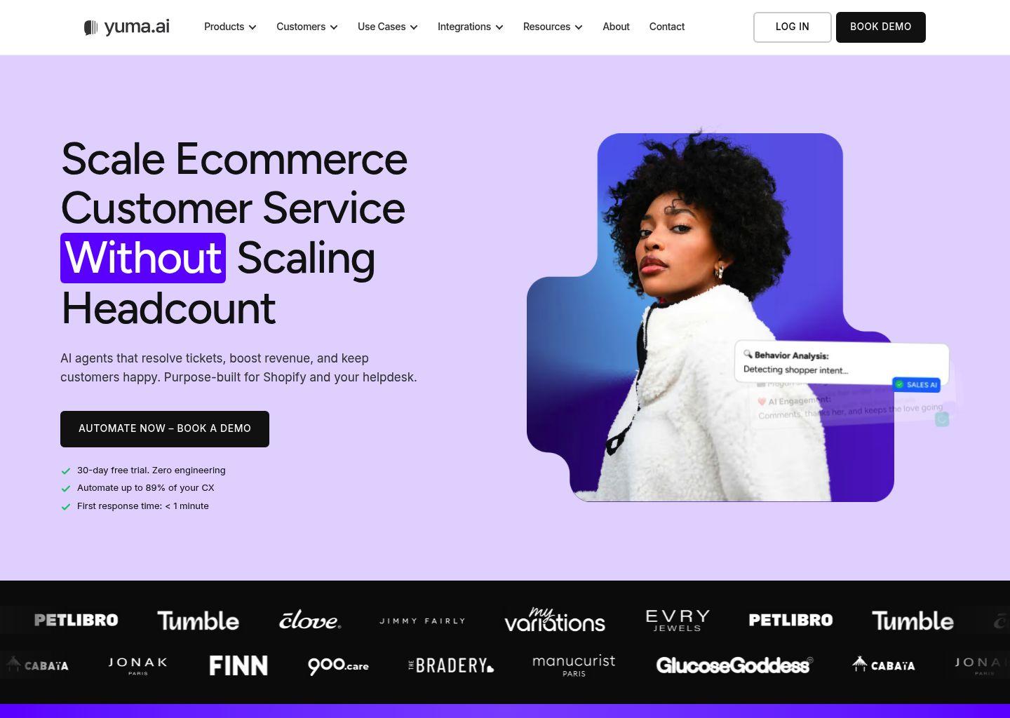 Yuma AI：专为电商打造的全渠道智能客服与销售助手