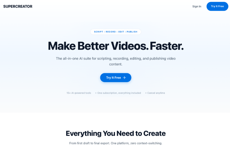 Supercreator.ai：用AI开启创作新方式